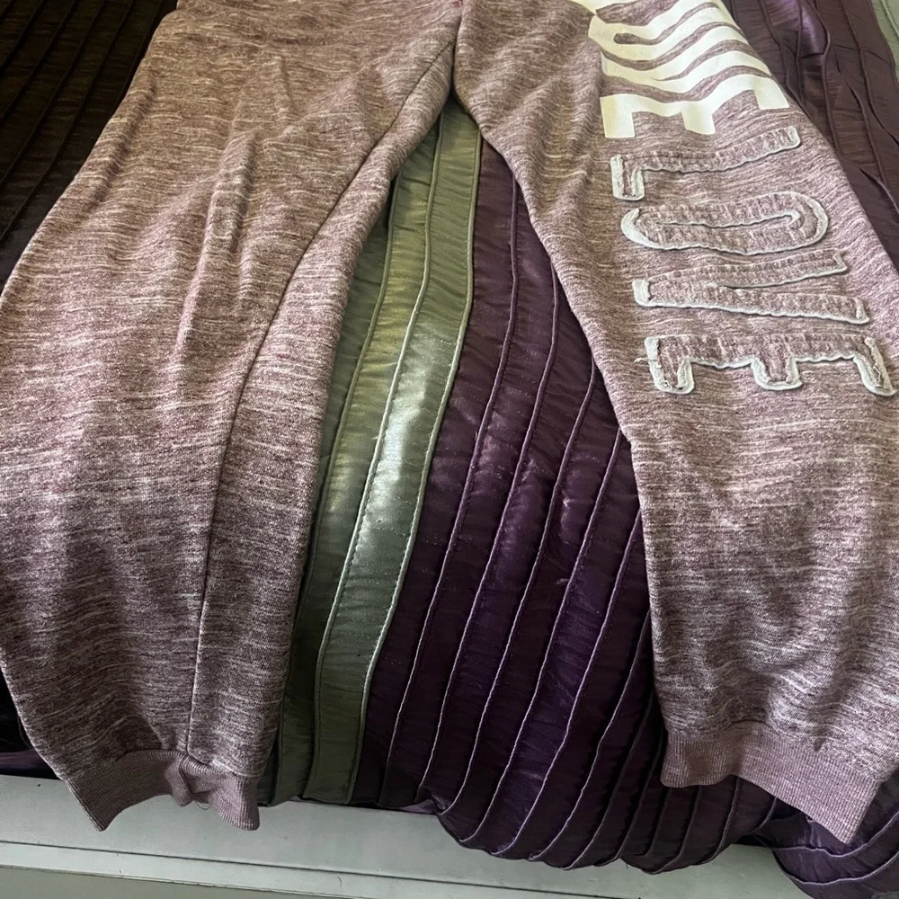 Reflex Pink and White Knit sweatpants - Picture 2 of 4